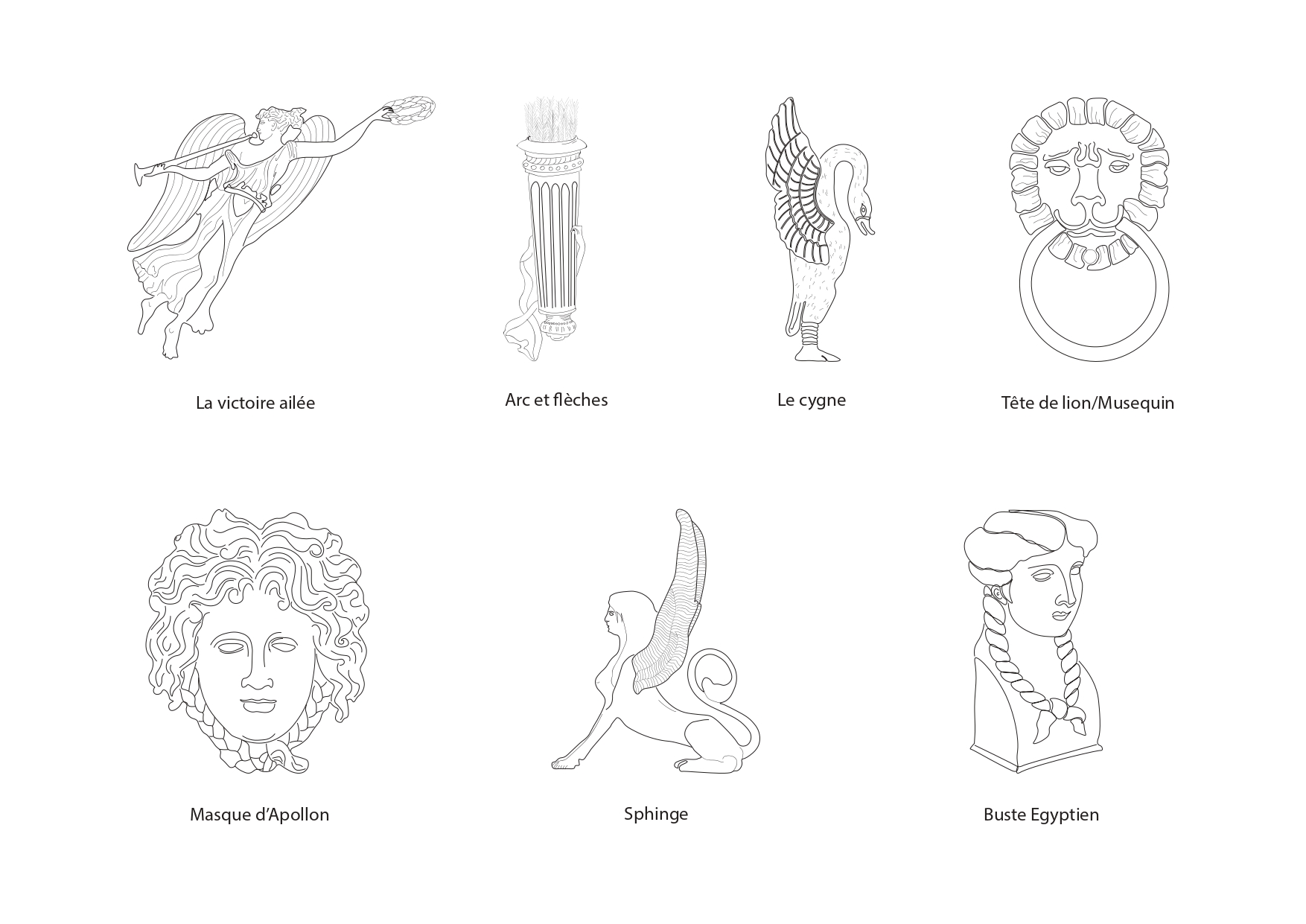 Les motifs gréco-romains